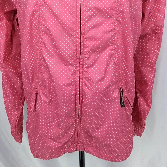 White Sierra Hooded Windbreaker Jacket Womens Size Large - Picture 6 of 9